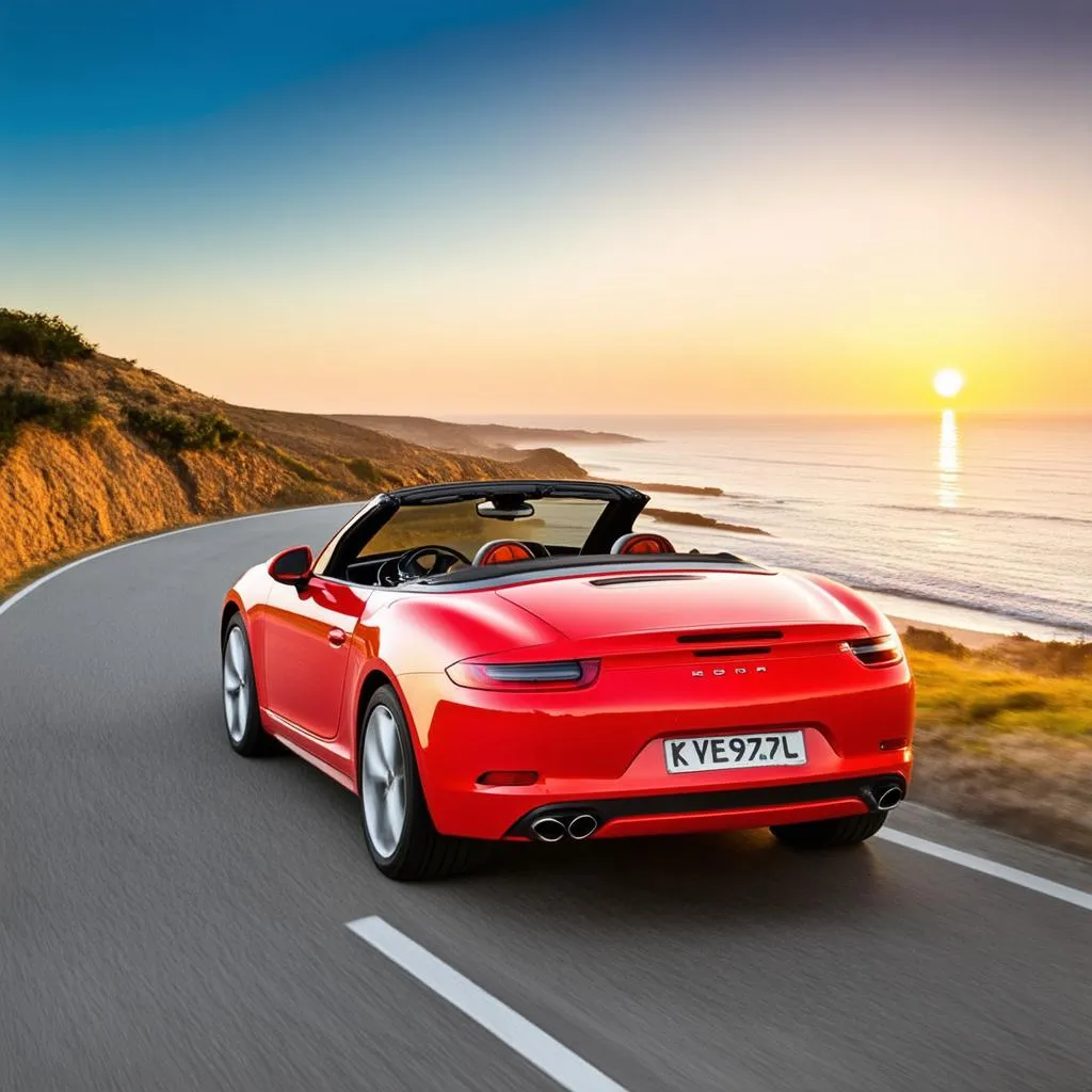 car on a winding road