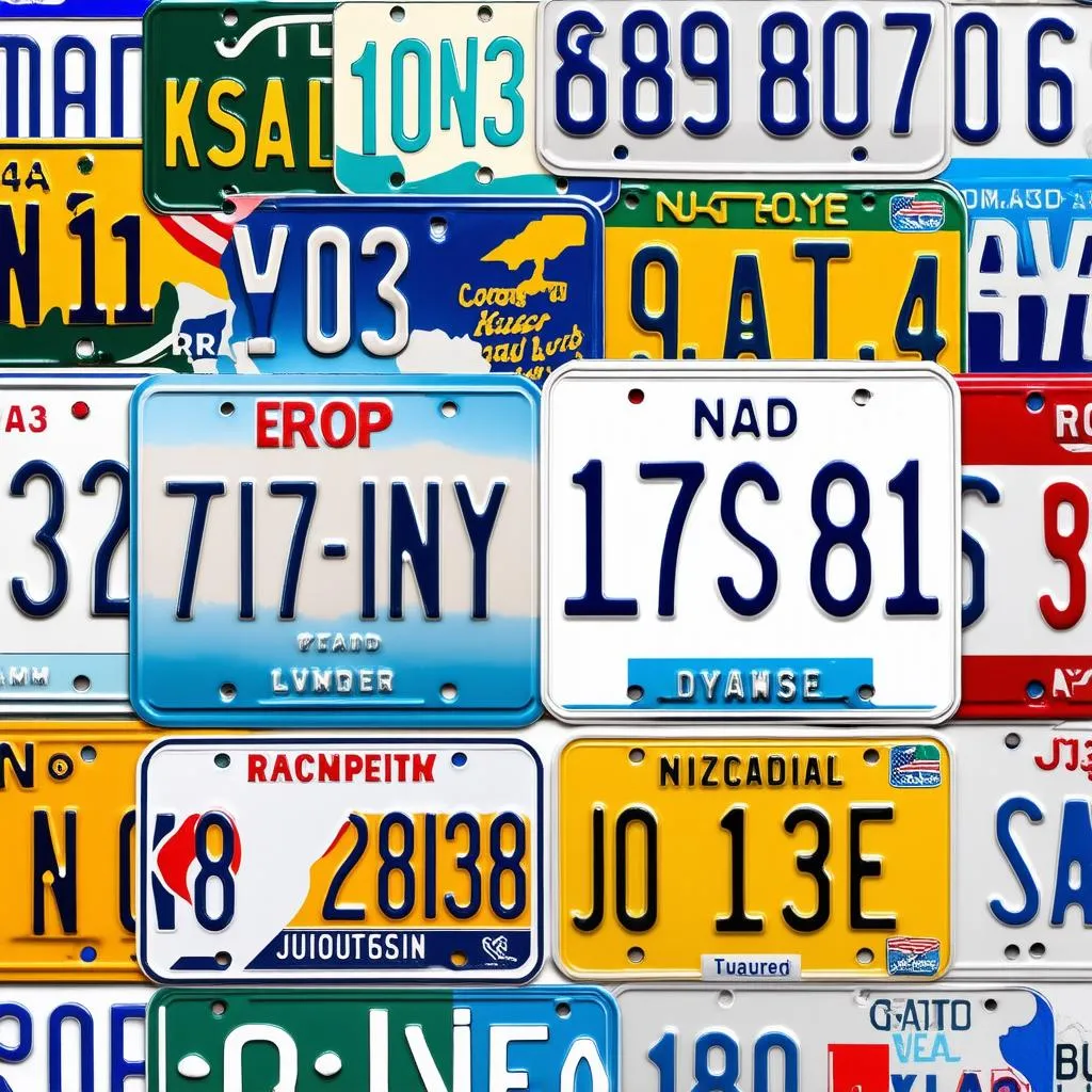 Road Trip License Plates