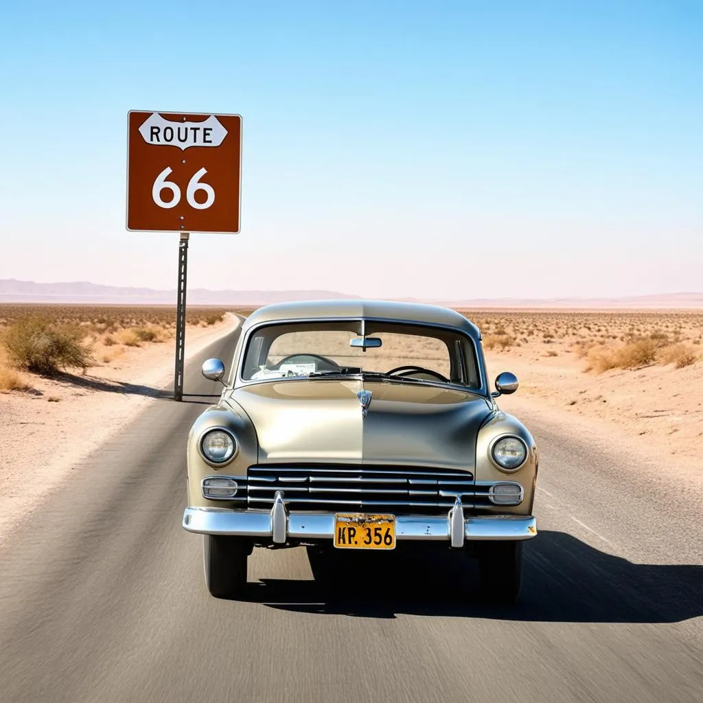 Classic American road trip on Route 66