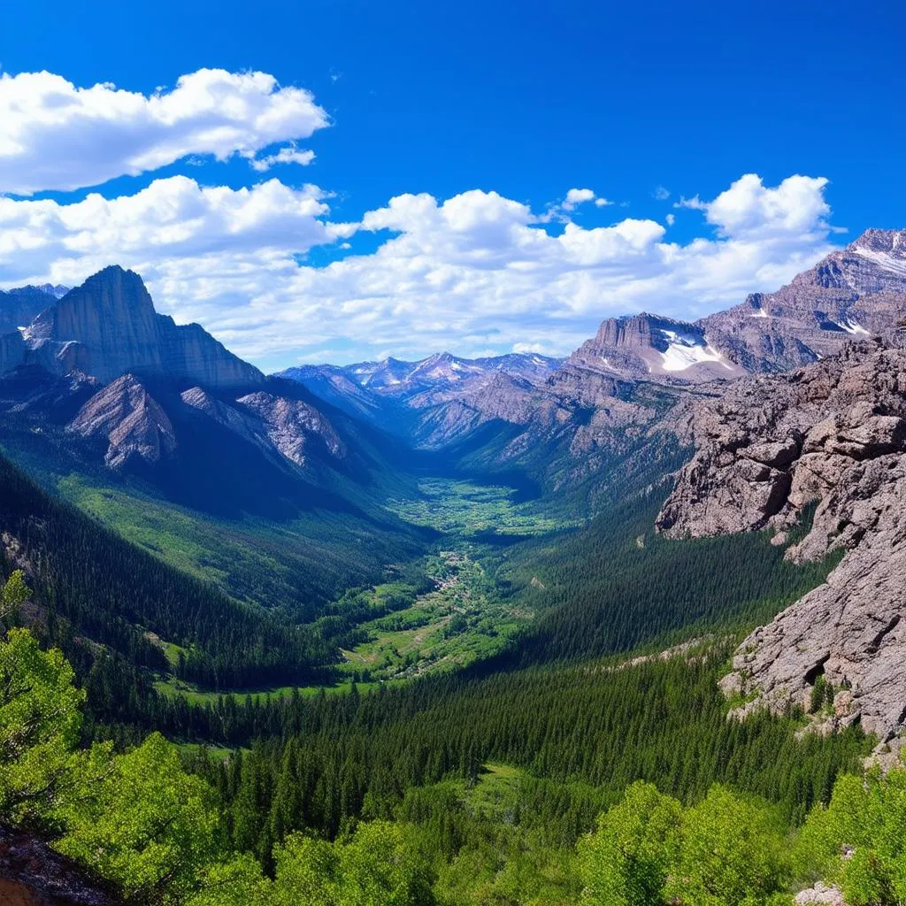 Rocky Mountains Landscape