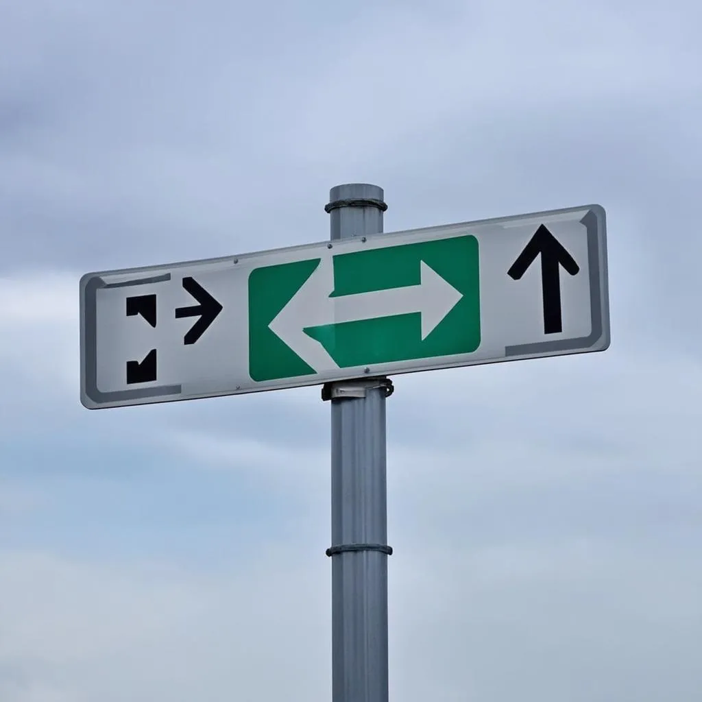 Clear Signage for Roundabout Navigation 