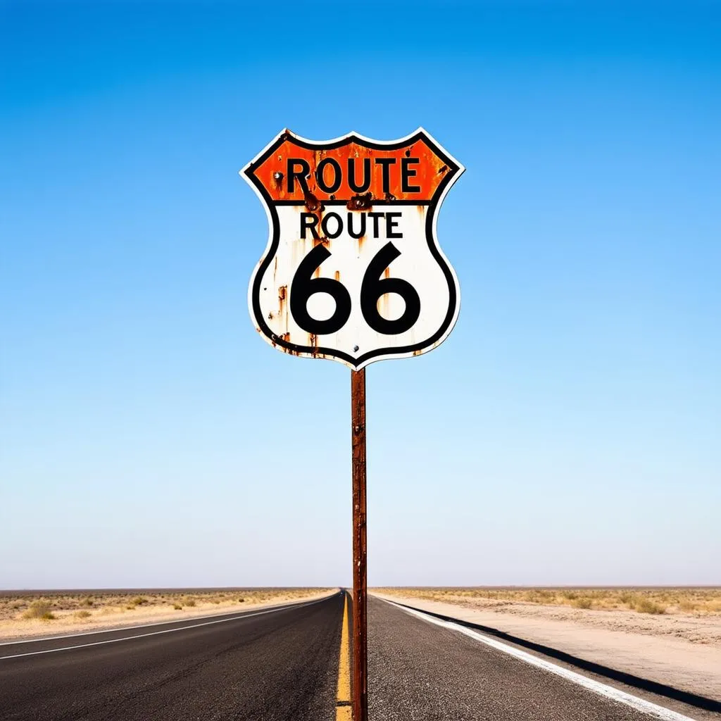 Route 66 Road Sign