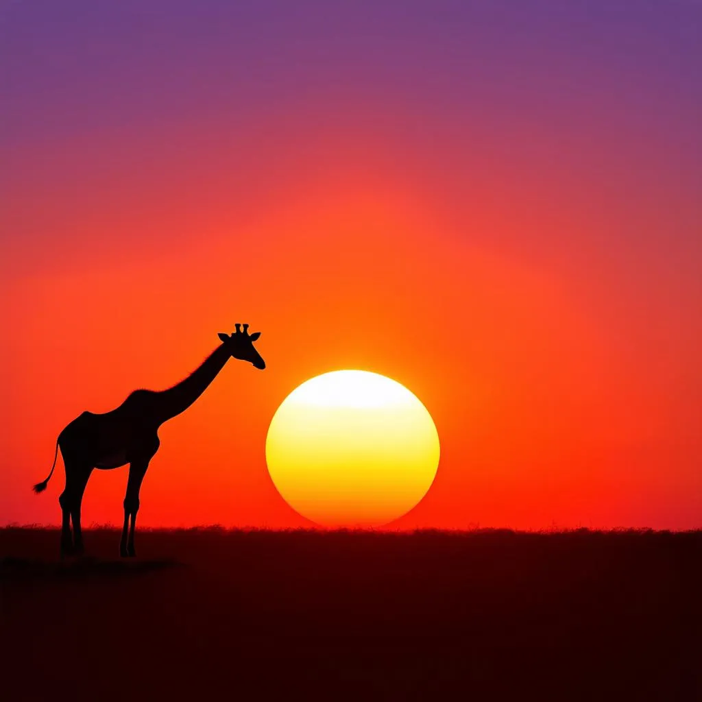 Safari sunset