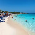 Safe swimming beach in Cabo