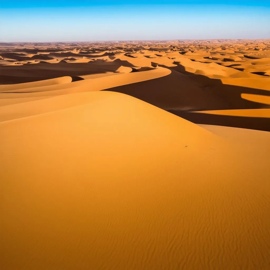 Vast Sahara Desert landscape