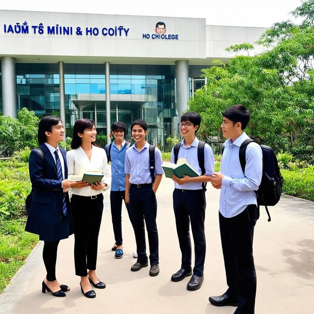 Students at Saigon Tourism and Hospitality College