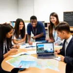 Students Studying Tourism in Saigon