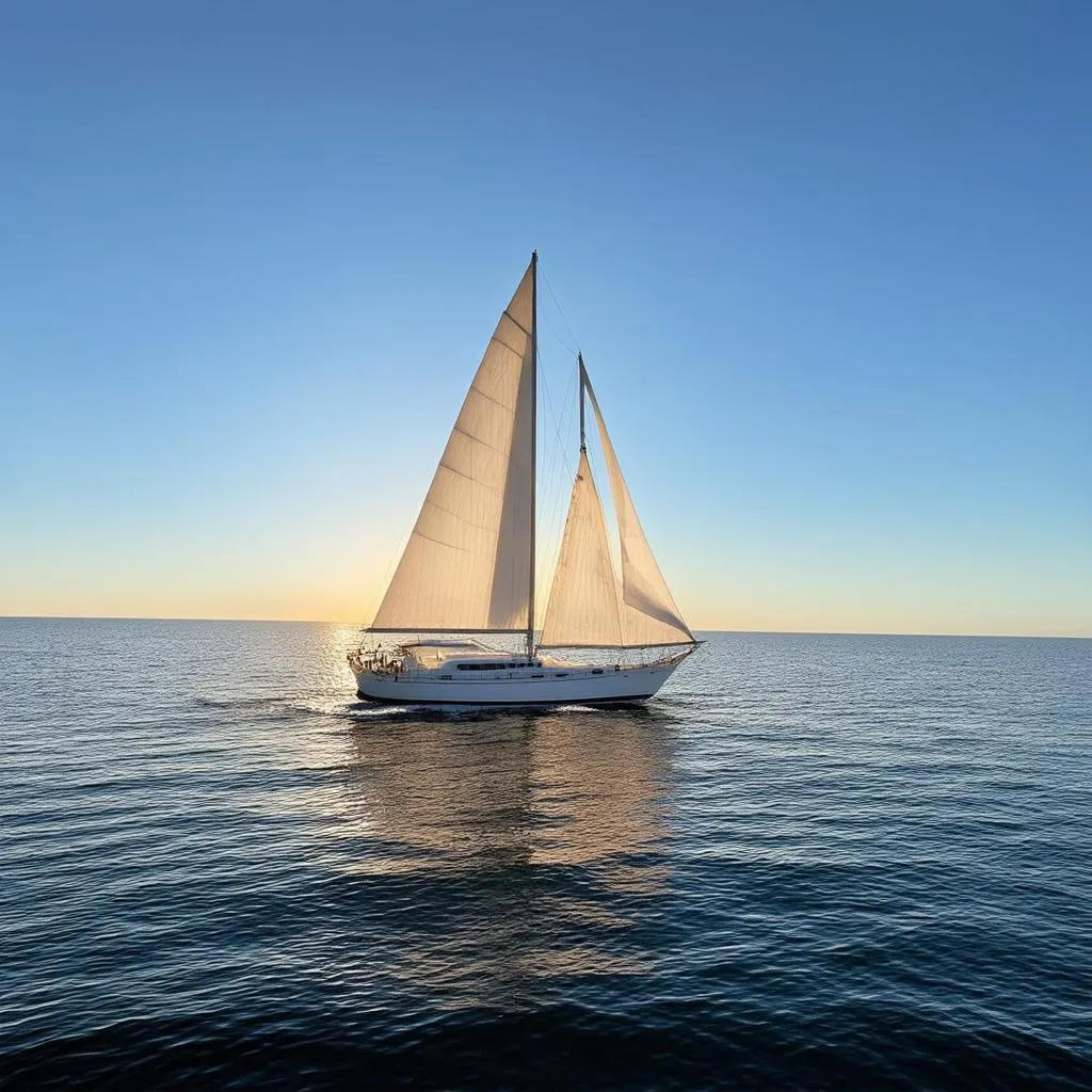 Sailboat on Calm Sea