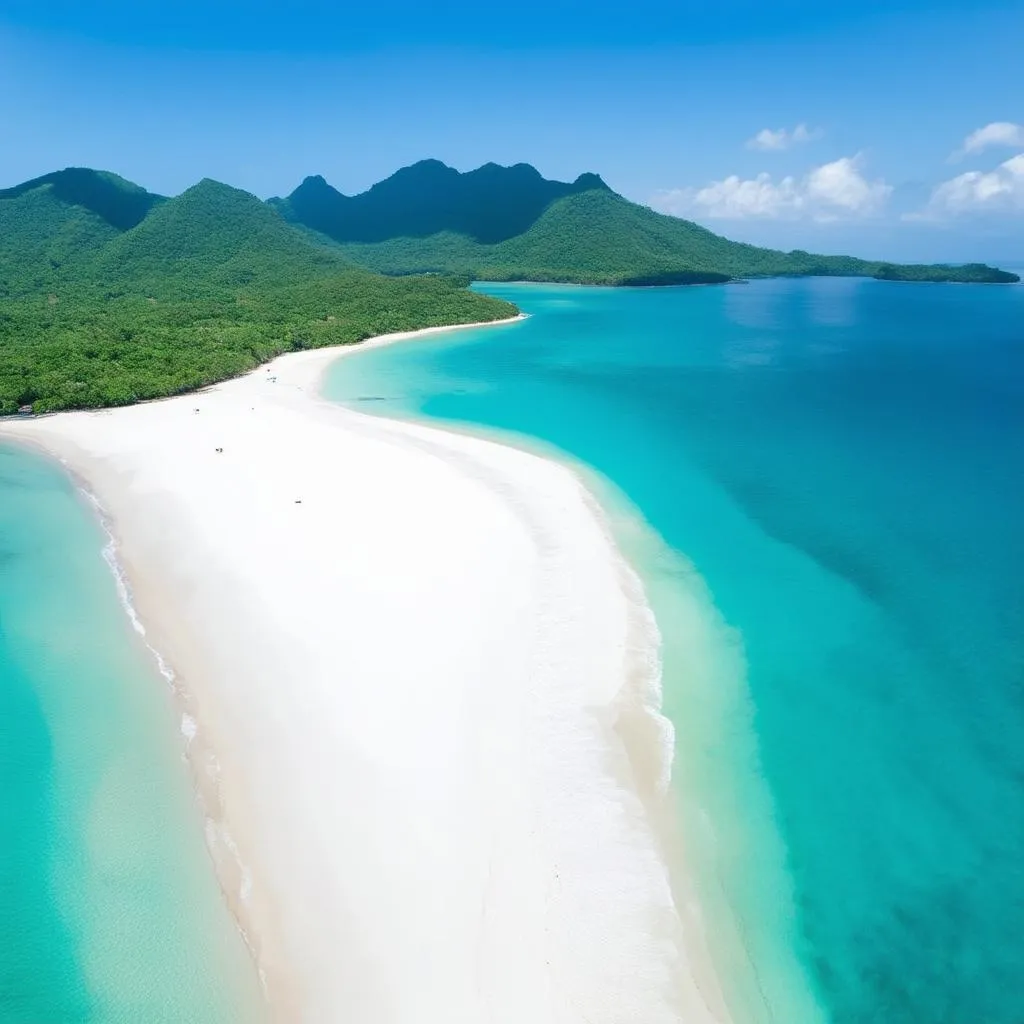 Aerial view of Sam Son Beach