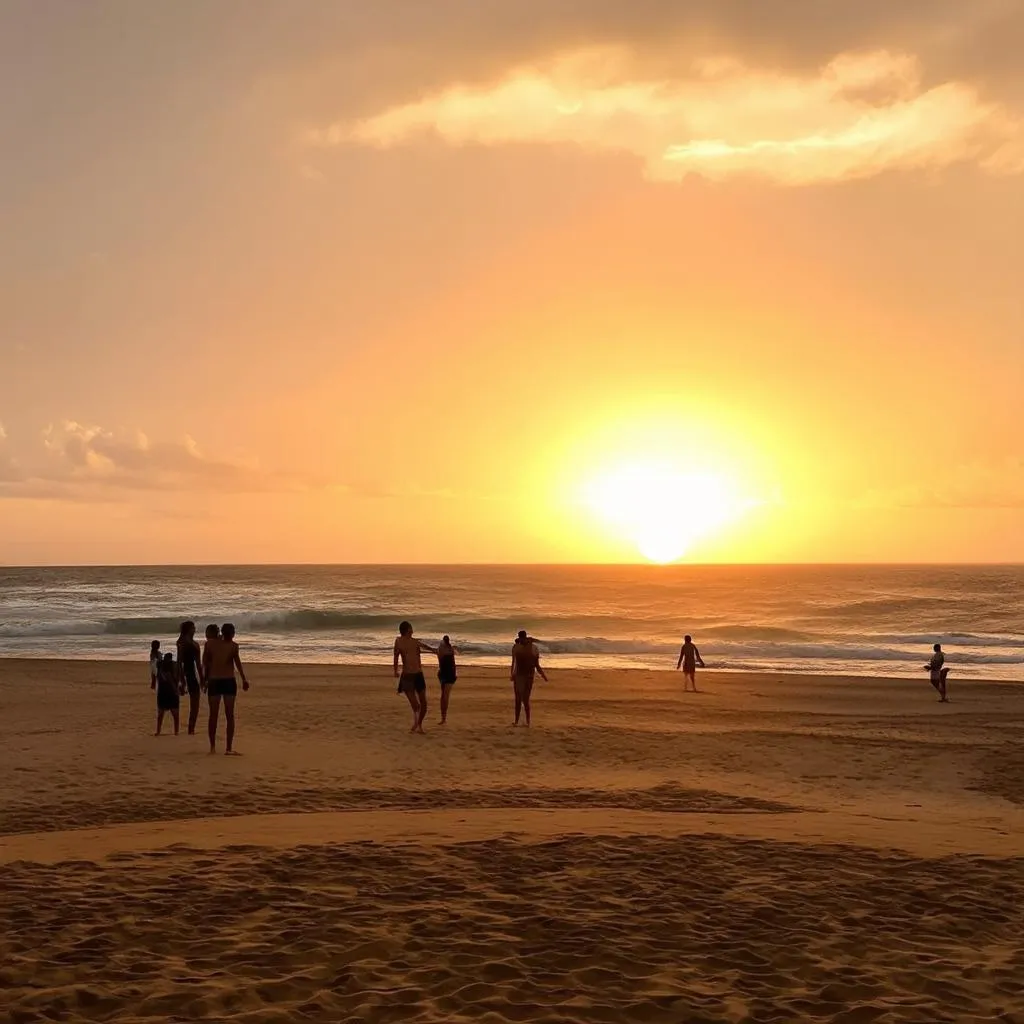 Sam Son Beach at Sunset