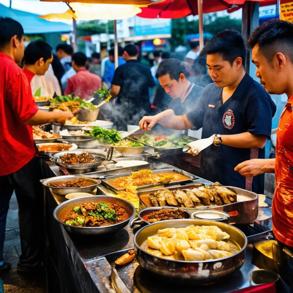 Sam Son Night Market Food Stall