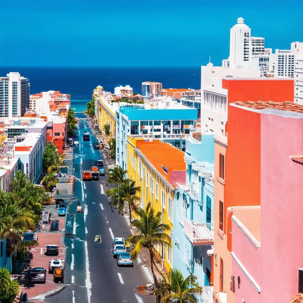 Scenic view of San Juan, Puerto Rico