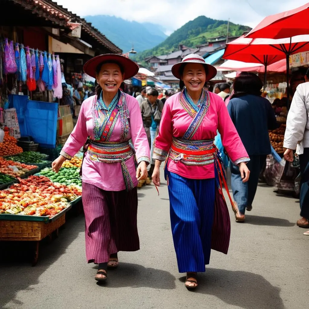 Sapa ethnic minority women