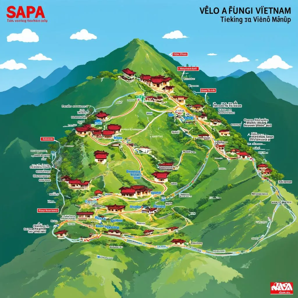 Sapa Tourist Map