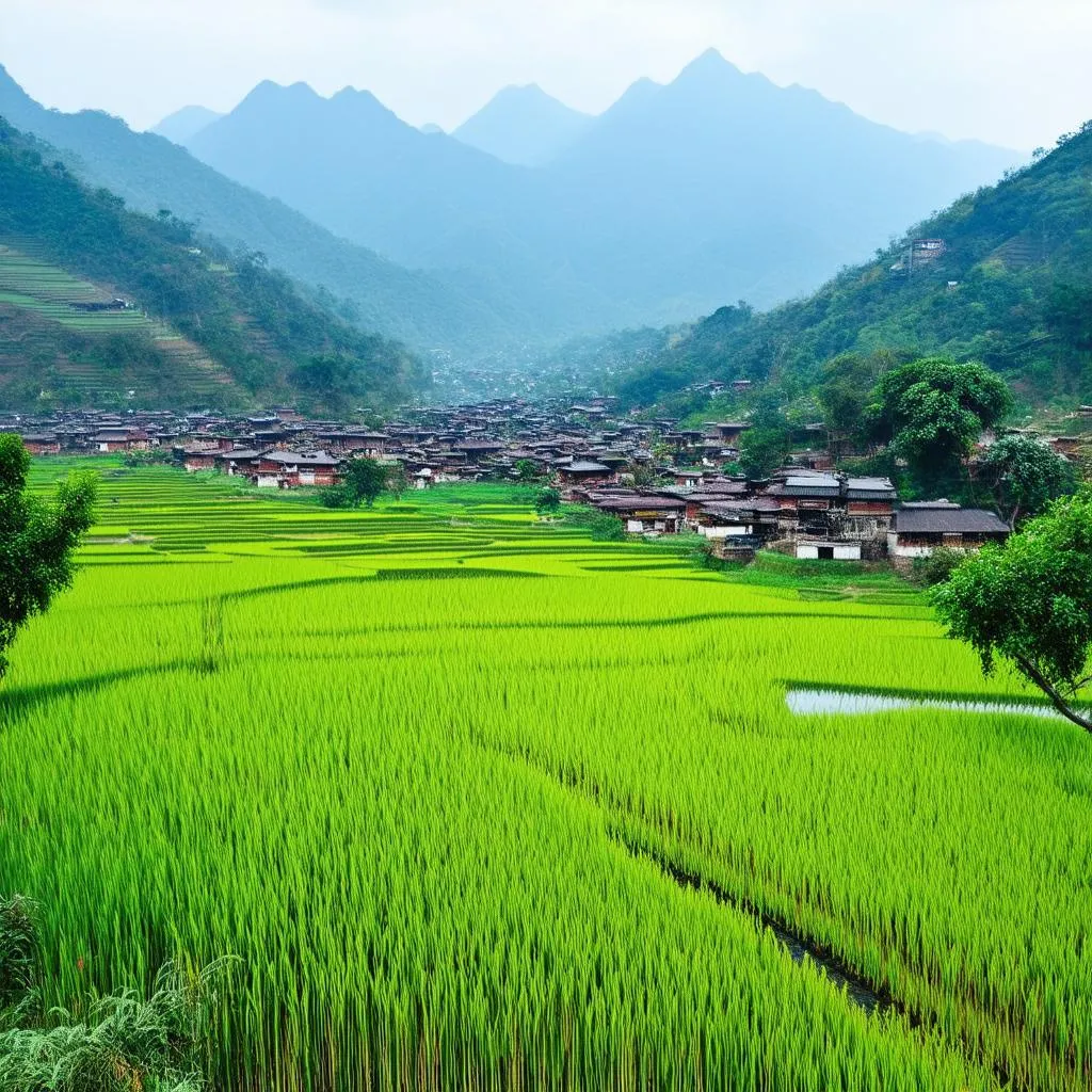 Sapa landscape in September