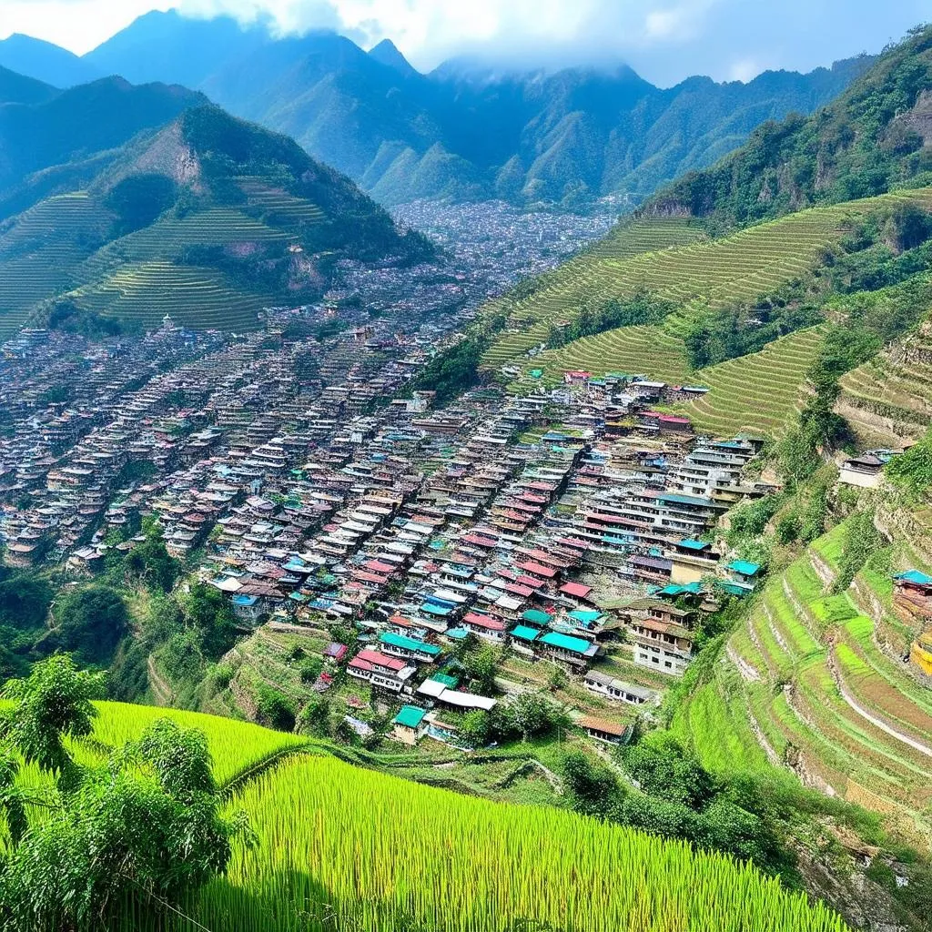 Sapa town view