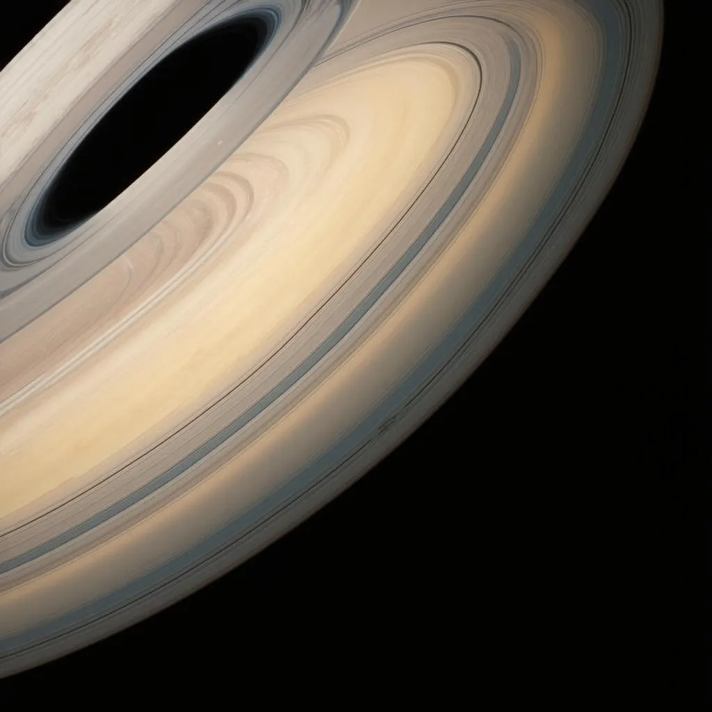 Saturn Rings Closeup