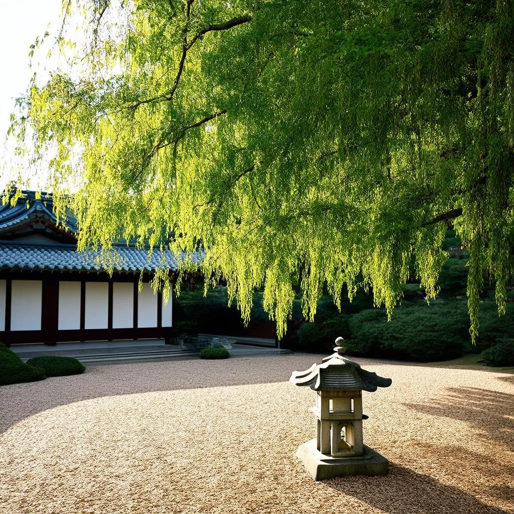 Peaceful Temple Garden