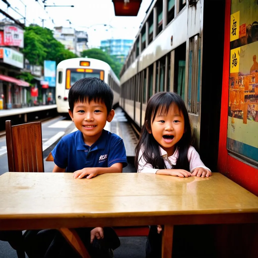 Siblings in Hanoi