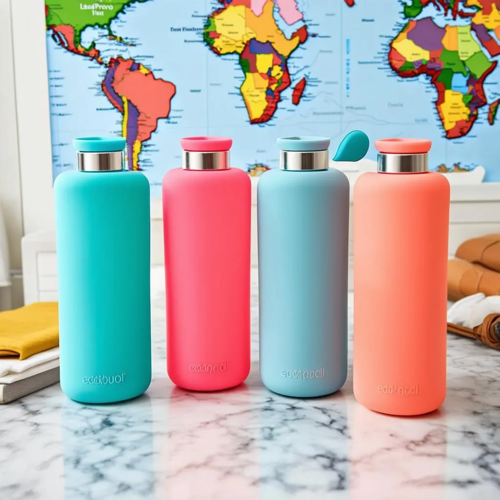 colorful travel soap dispensers