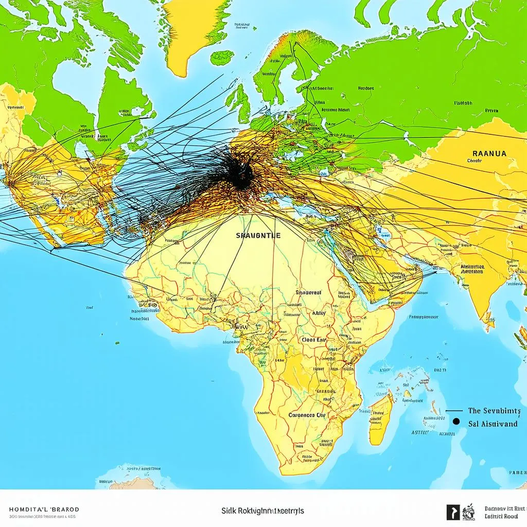 Map of the Silk Road