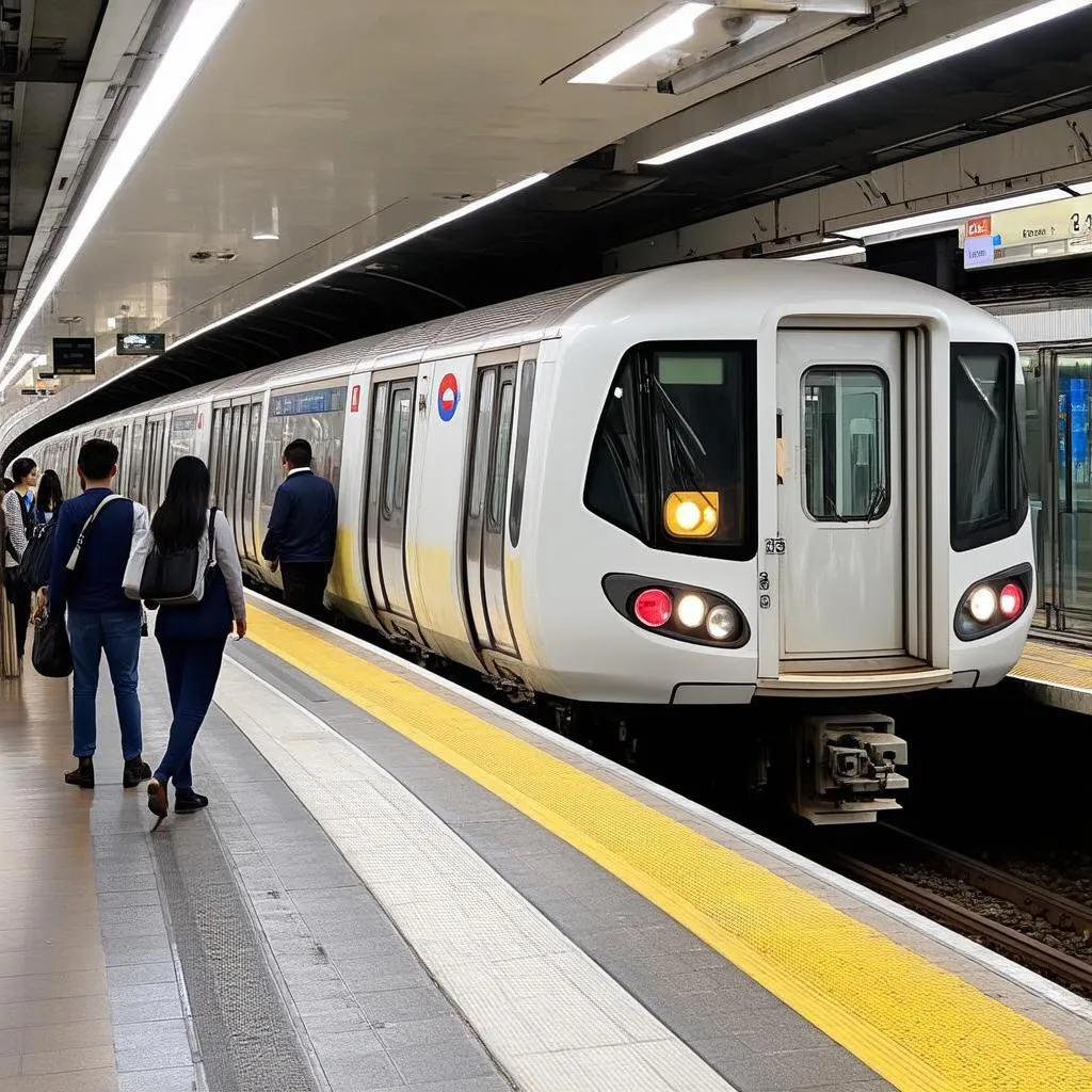 MRT train in Singapore