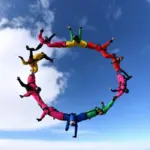 skydiving formation