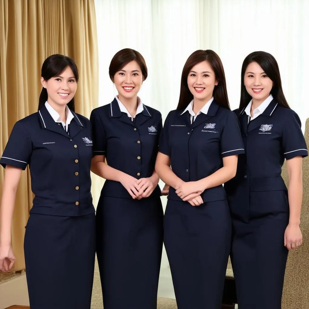 welcoming hotel staff