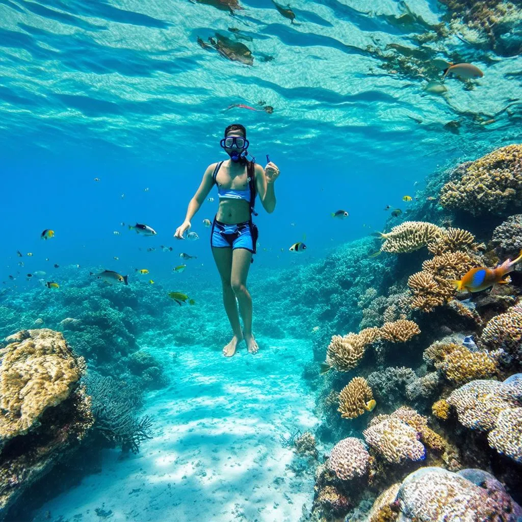 Snorkeling in Mun Island