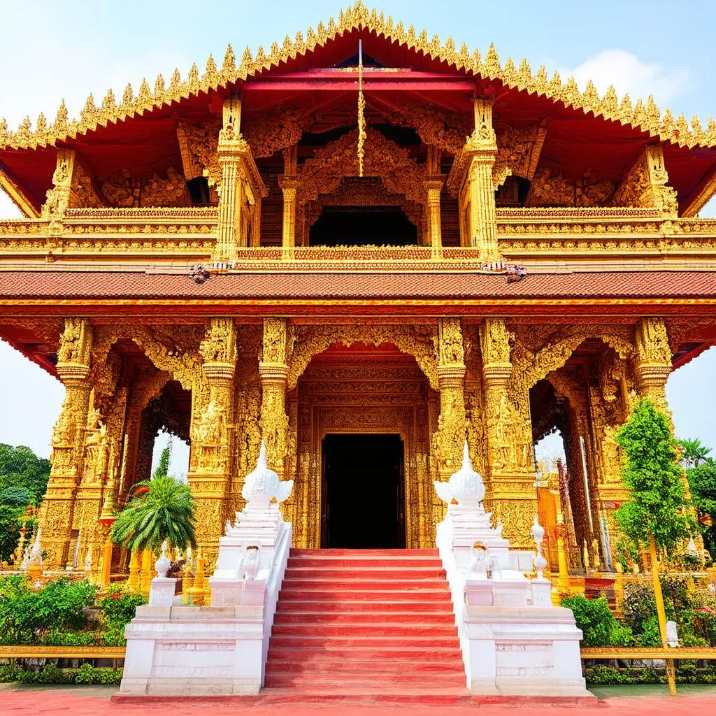 Khmer temple in Soc Trang