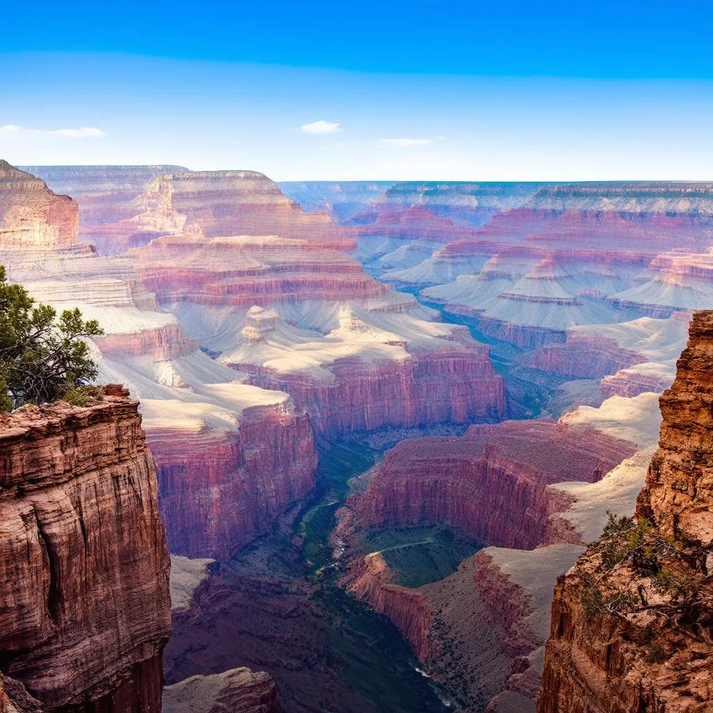 Sound waves traveling through the Grand Canyon