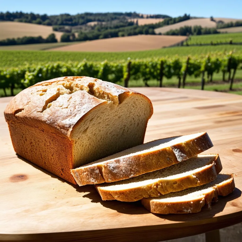 sourdough bread on table