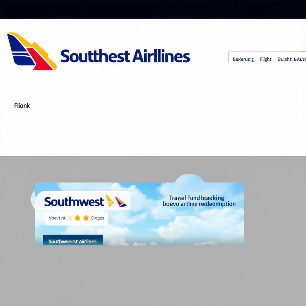 Southwest Airlines website screenshot