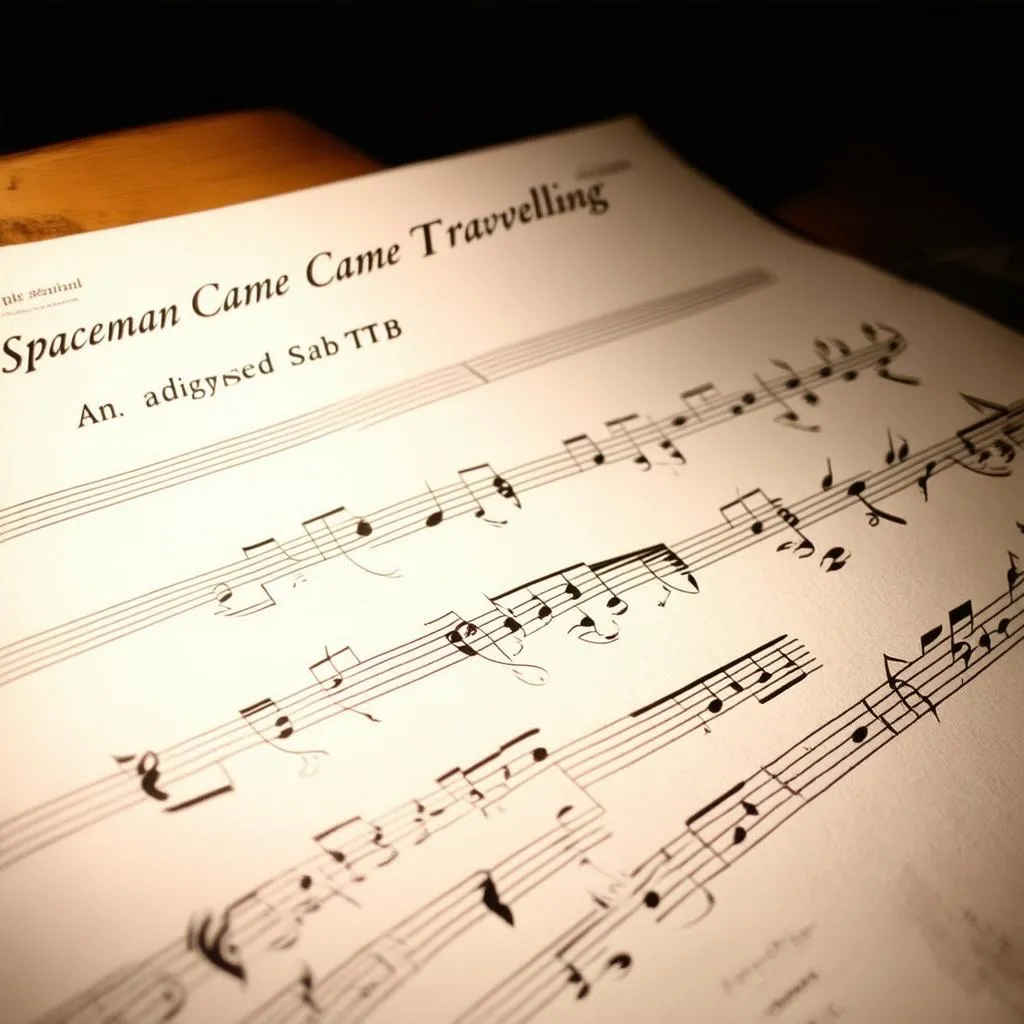 Finding Harmony: Exploring “A Spaceman Came Travelling” Sheet Music (SATB) and the Journey of Musical Discovery