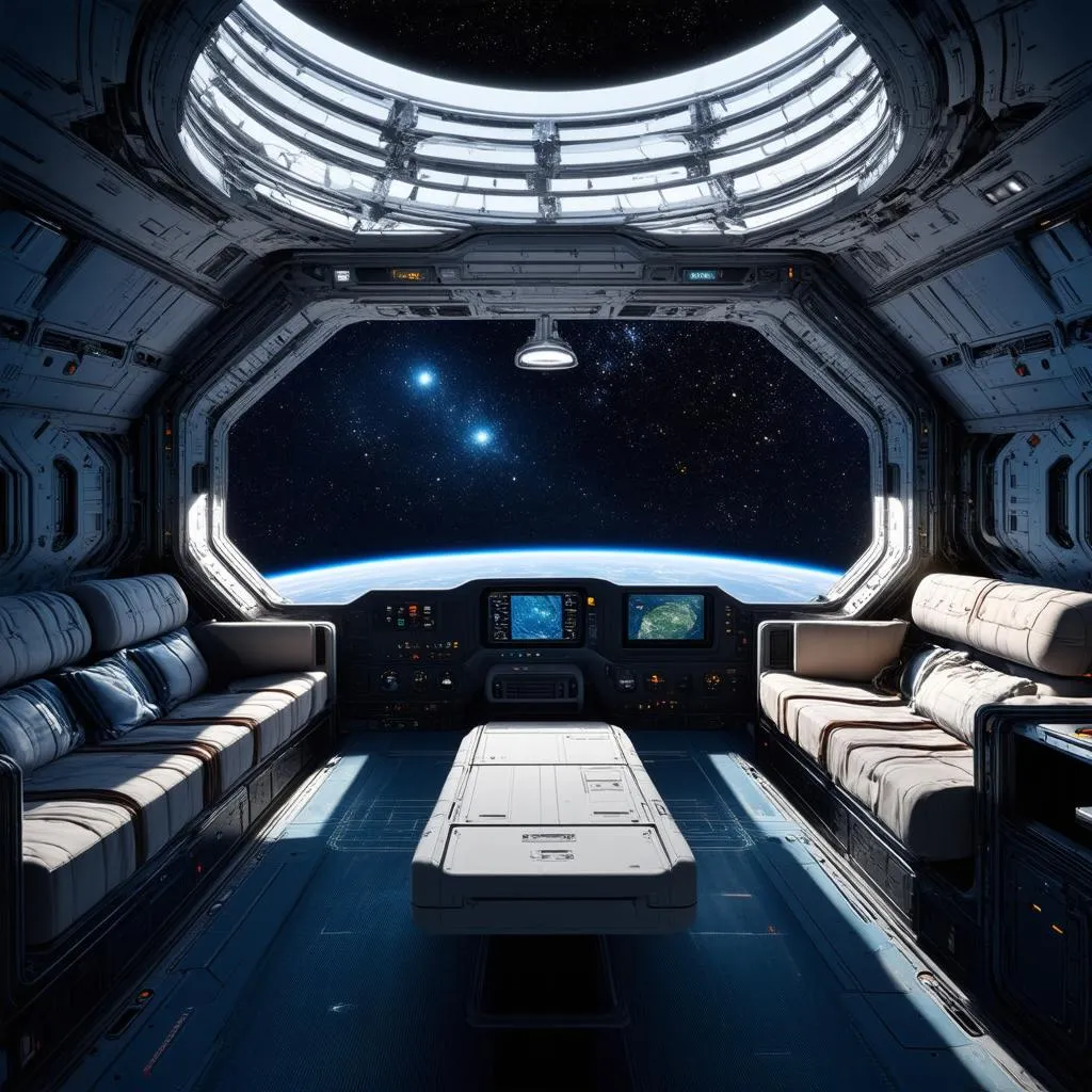 futuristic spaceship interior design