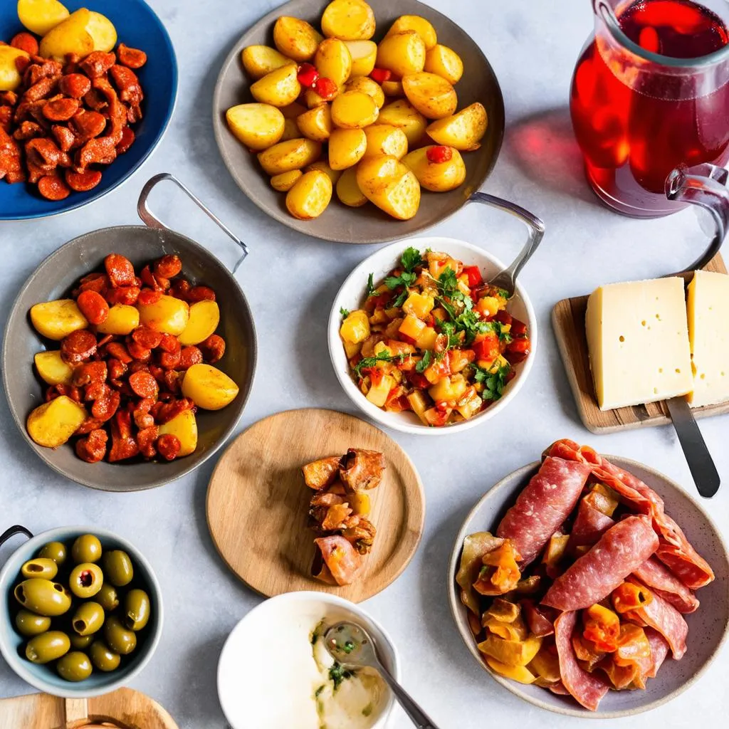 Spanish tapas and sangria