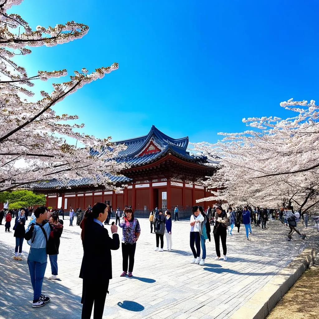 Spring in Gyeongbokgung Palace