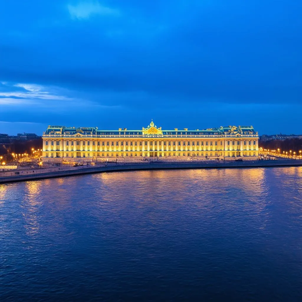 St. Petersburg white night cityscape