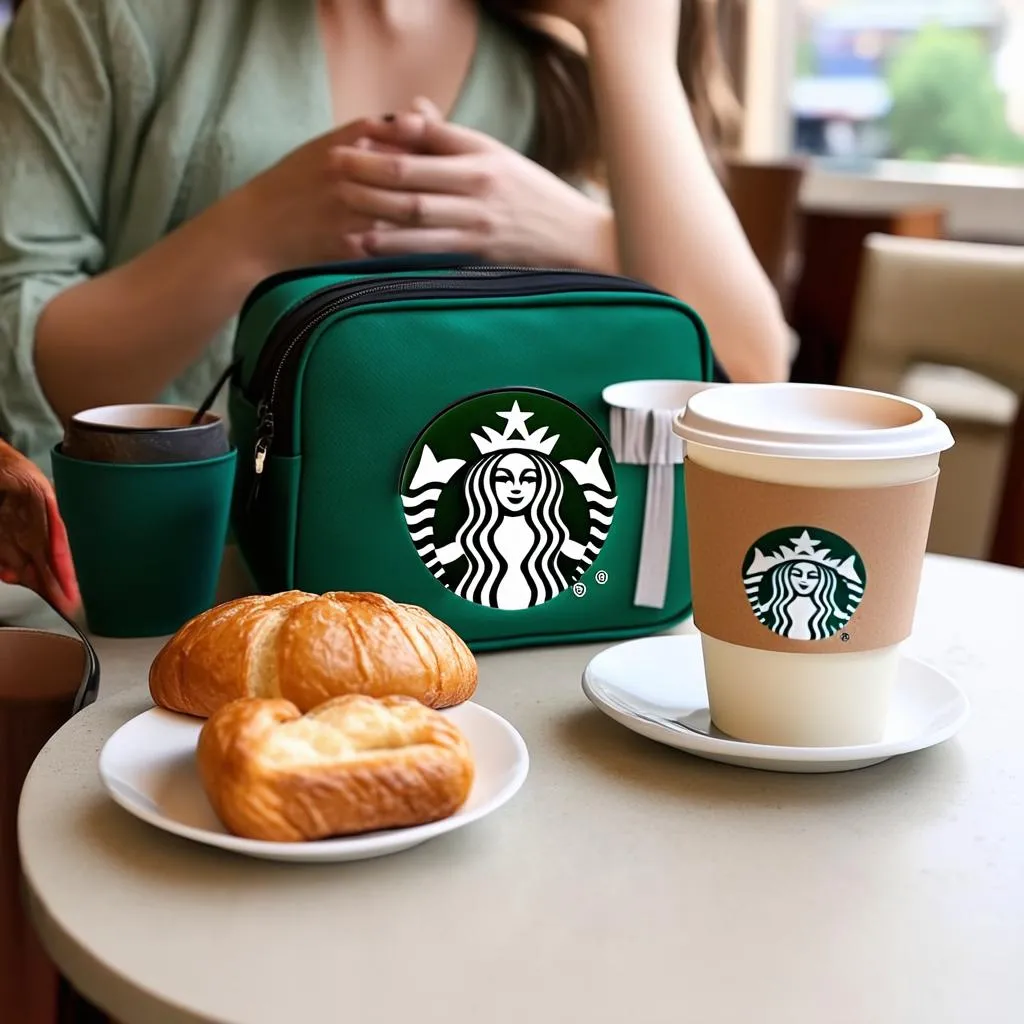 Starbucks Traveler on a table