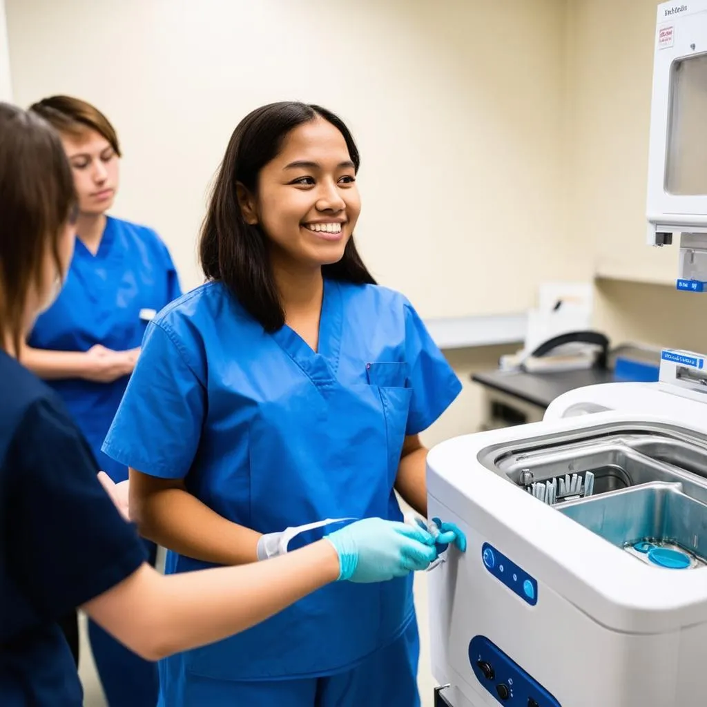 sterile processing tech in training