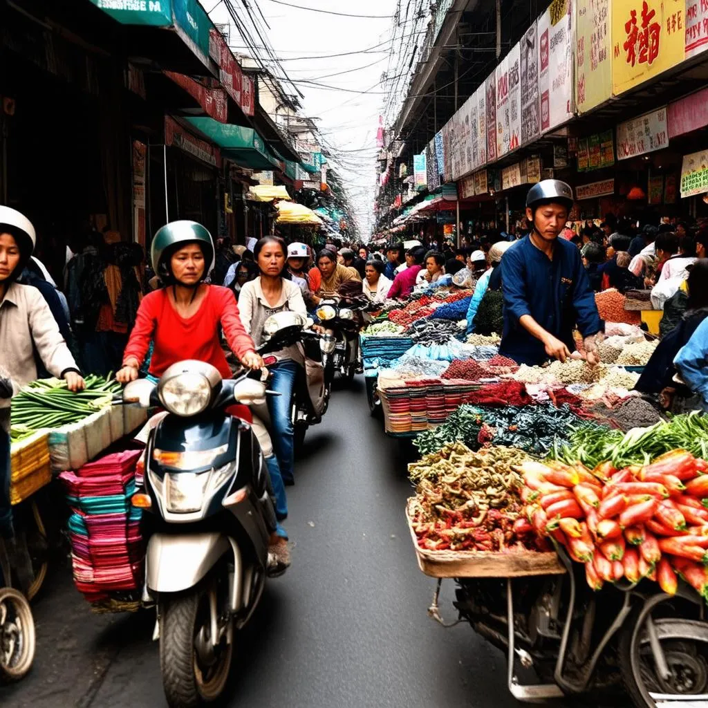 street market Hanoi