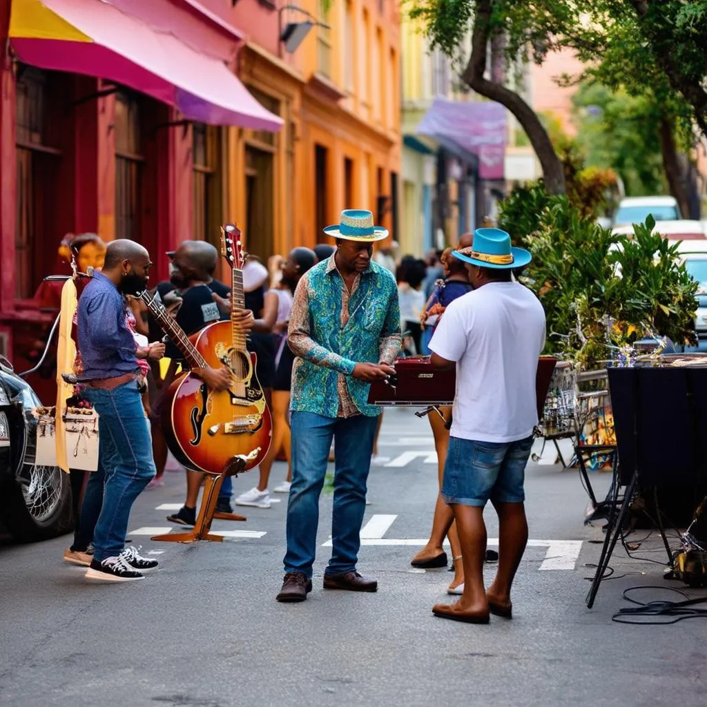 New Orleans street musician