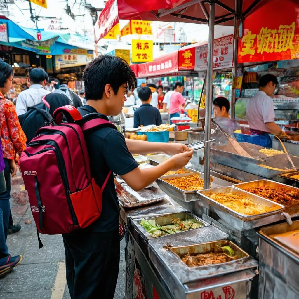 Student at Ben Thanh Market