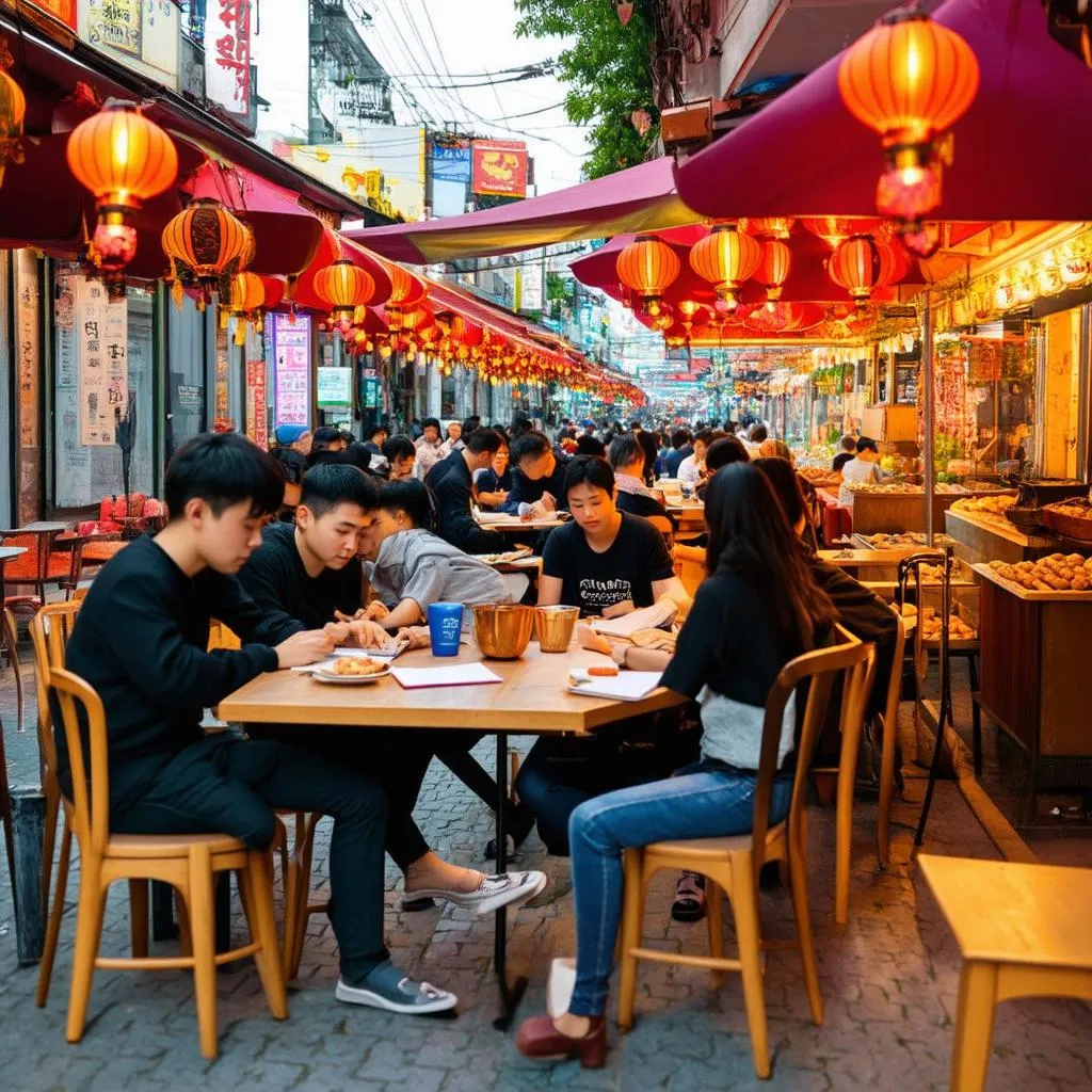 Student Cafe in Hanoi Old Quarter