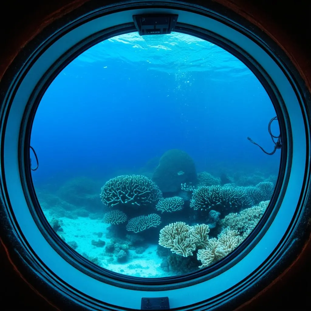 Submarine Window View