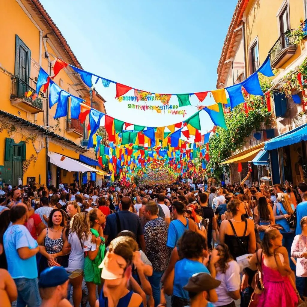 Summer festival in Portugal