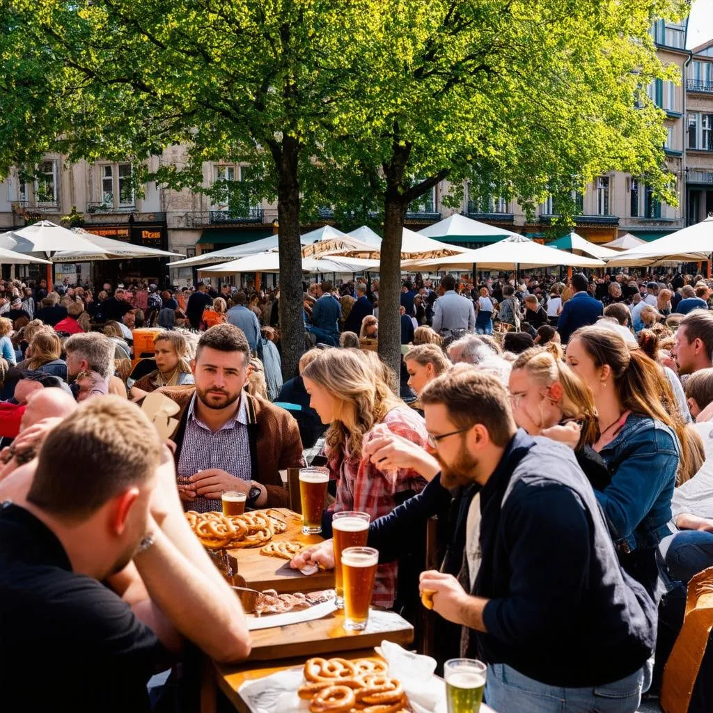 Summer in Munich beer garden