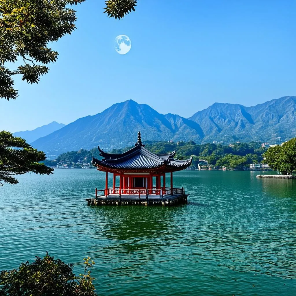 Tranquil Sun Moon Lake