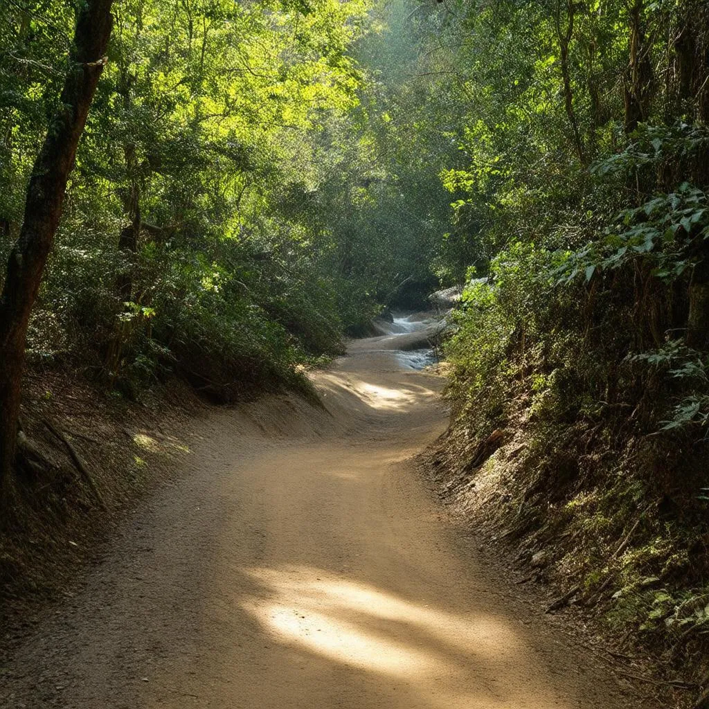 Scenic Hiking Trail at Suoi Oi Stream