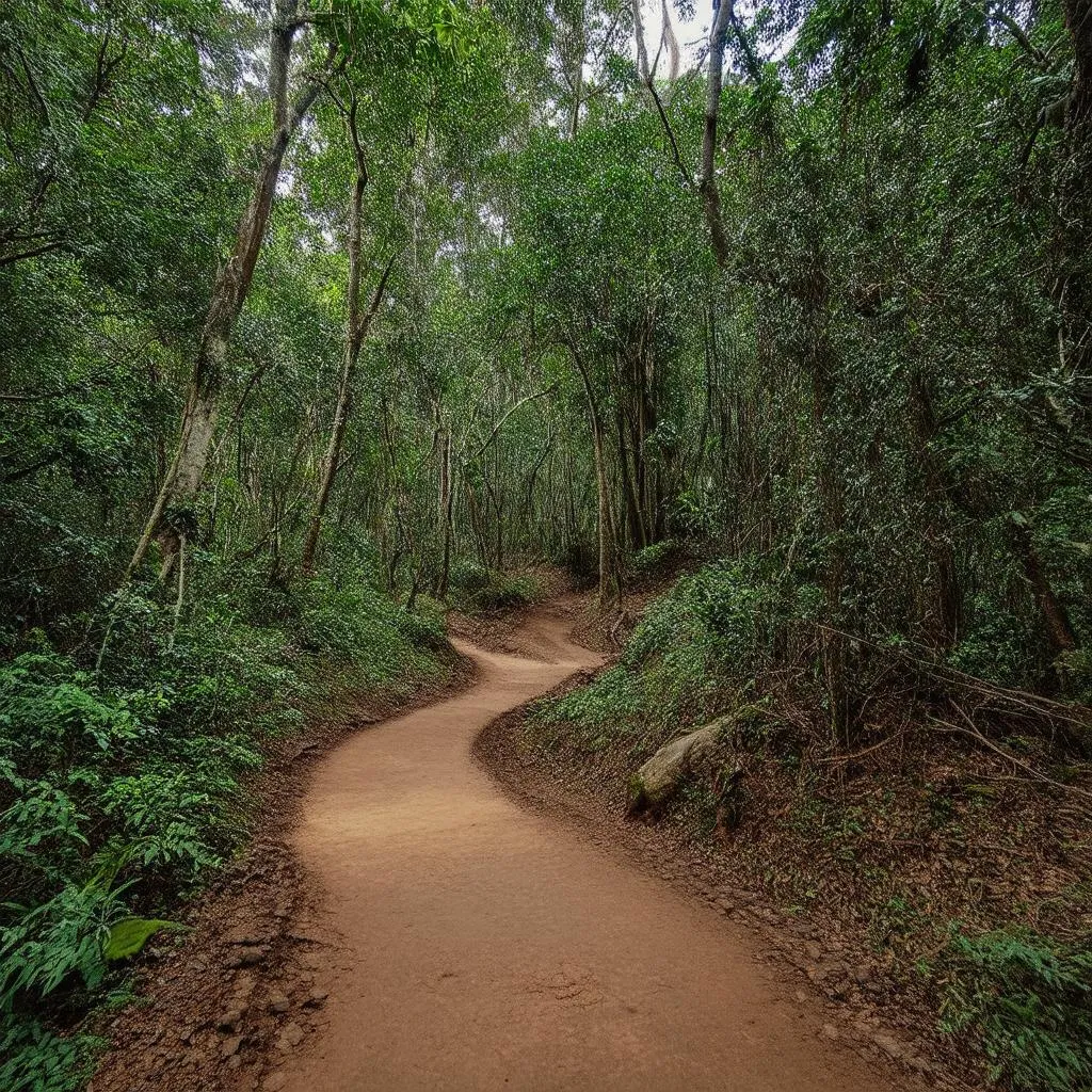 Hiking trail in Suoi Ong